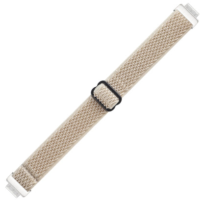 For Fitbit Inspire 2 Buckle Wave Braided Nylon Watch Band(Apricot) - Watch Bands by buy2fix | Online Shopping UK | buy2fix