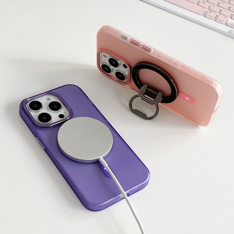 For iPhone 13 Pro Max Colorful Series TPU+PC Magsafe Magnetic Phone Case(Purple) - iPhone 13 Pro Max Cases by buy2fix | Online Shopping UK | buy2fix