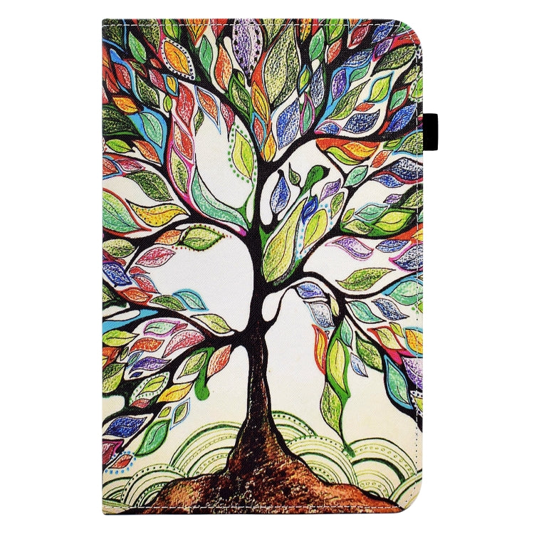 For Samsung Galaxy Tab S6 Lite P610 Colored Drawing Stitching Elastic Band Leather Smart Tablet Case(Life Tree) - Tab S6 Lite P610 / P615 by buy2fix | Online Shopping UK | buy2fix