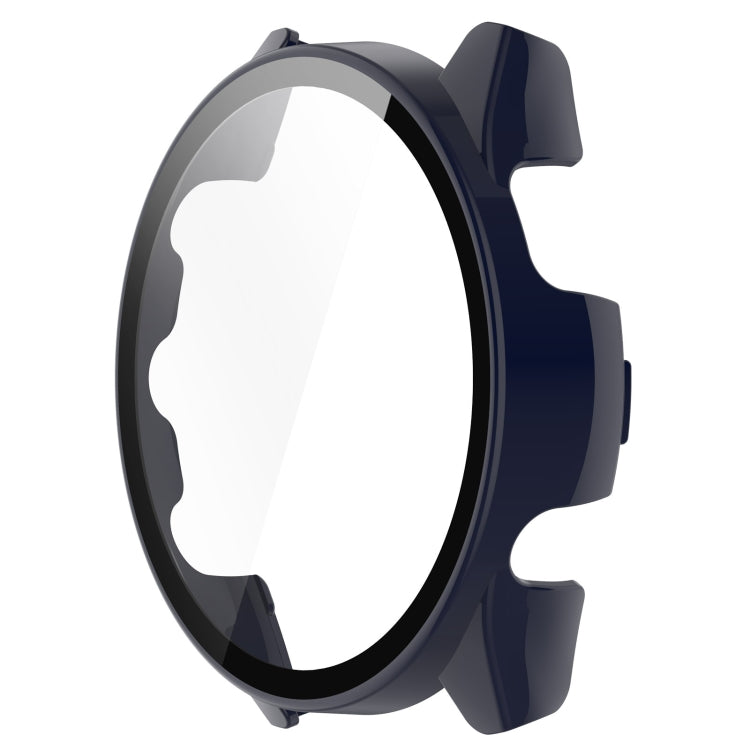 For Garmin Forerunner 265S PC + Tempered Glass Film Integrated Watch Protective Case(Ink Blue) - Watch Cases by buy2fix | Online Shopping UK | buy2fix