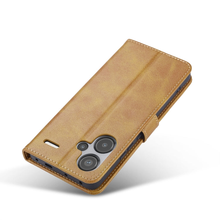 For Xiaomi Redmi Note 13 Pro+ LC.IMEEKE Calf Texture Leather Phone Case(Brown) - Note 13 Pro+ Cases by LC.IMEEKE | Online Shopping UK | buy2fix