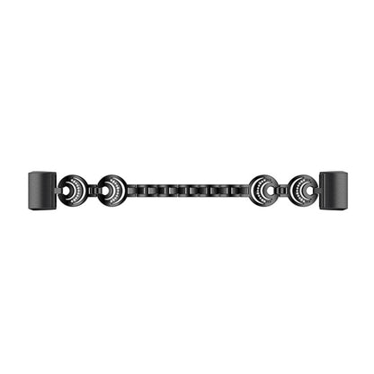 For Fitbit Charge 5 Sun Moon Star Diamond Metal Watch Band(Black) - Watch Bands by buy2fix | Online Shopping UK | buy2fix
