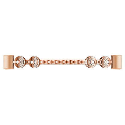 For Fitbit Charge 3 / 4 Sun Moon Star Diamond Metal Watch Band(Rose Gold) - Watch Bands by buy2fix | Online Shopping UK | buy2fix