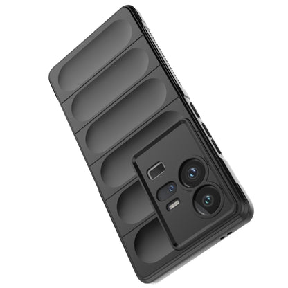 For vivo iQOO 11 Pro 5G Magic Shield TPU + Flannel Phone Case(Dark Blue) - vivo Cases by buy2fix | Online Shopping UK | buy2fix