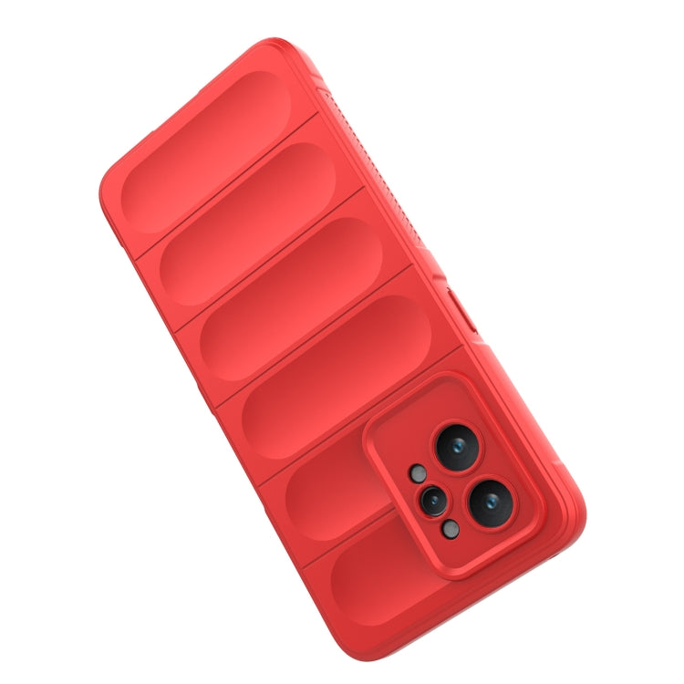 For Realme GT2 Pro Magic Shield TPU + Flannel Phone Case(Red) - Realme Cases by buy2fix | Online Shopping UK | buy2fix