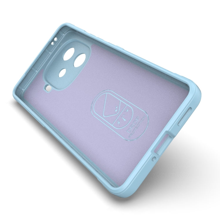 For vivo iQOO Z9 Turbo 5G Magic Shield TPU + Flannel Phone Case(Black) - vivo Cases by buy2fix | Online Shopping UK | buy2fix