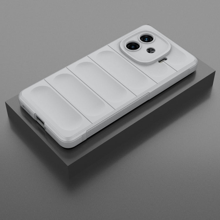 For vivo iQOO Z9 Turbo 5G Magic Shield TPU + Flannel Phone Case(Grey) - vivo Cases by buy2fix | Online Shopping UK | buy2fix