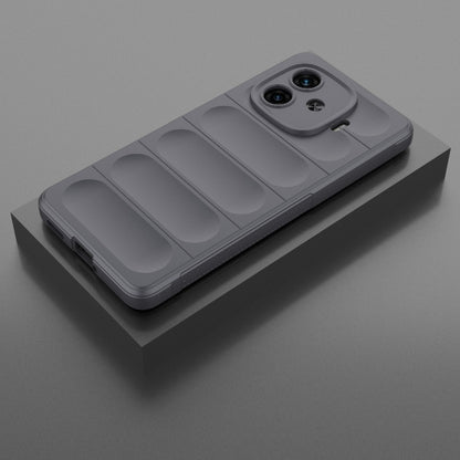 For vivo iQOO Z9 Turbo 5G Magic Shield TPU + Flannel Phone Case(Dark Grey) - vivo Cases by buy2fix | Online Shopping UK | buy2fix