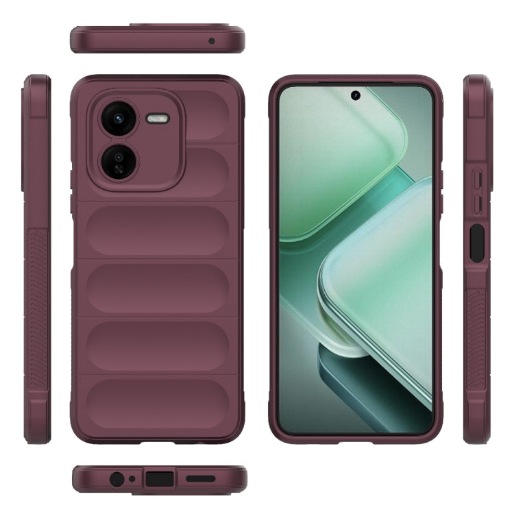 For vivo iQOO Z9X 5G Magic Shield TPU + Flannel Phone Case(Wine Red) - vivo Cases by buy2fix | Online Shopping UK | buy2fix