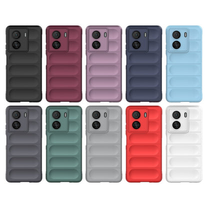 For vivo iQOO Z7x Magic Shield TPU + Flannel Phone Case(White) - vivo Cases by buy2fix | Online Shopping UK | buy2fix