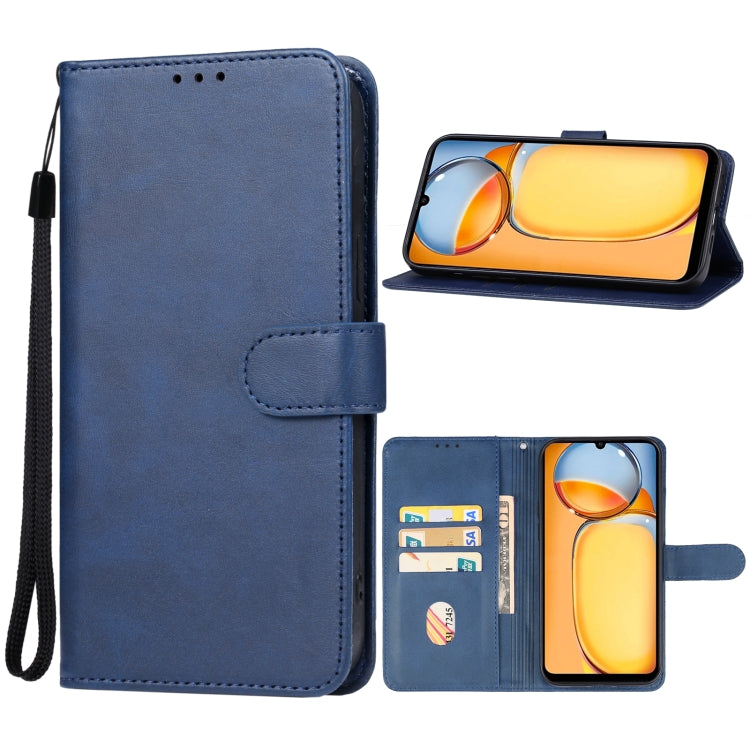 For Xiaomi Redmi 13C/Poco C65 Leather Phone Case(Blue) - 13C Cases by buy2fix | Online Shopping UK | buy2fix