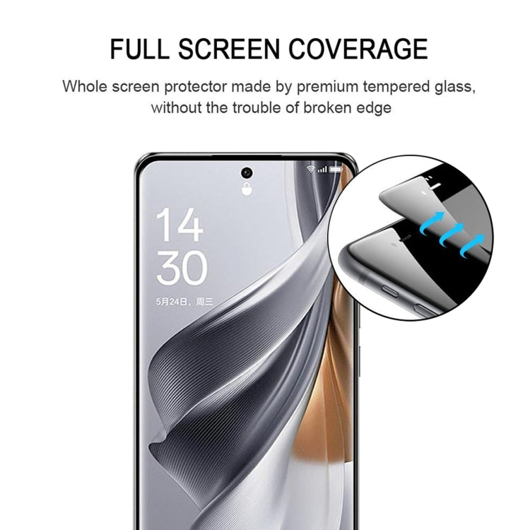 For OPPO Reno10 China / Reno10 Pro Global / Reno10 Global 3D Curved Edge Full Screen Tempered Glass Film - OPPO Tempered Glass by buy2fix | Online Shopping UK | buy2fix