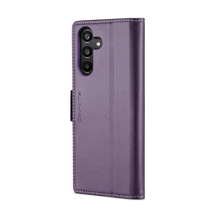 For Samsung Galaxy A15 4G/5G CaseMe 023 Butterfly Buckle Litchi Texture RFID Anti-theft Leather Phone Case(Pearly Purple) - Galaxy Phone Cases by CaseMe | Online Shopping UK | buy2fix