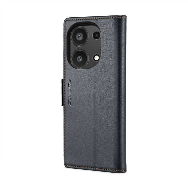 For Xiaomi Redmi Note 13 Pro 4G CaseMe 023 Butterfly Buckle Litchi Texture RFID Anti-theft Leather Phone Case(Black) - Note 13 Pro Cases by CaseMe | Online Shopping UK | buy2fix
