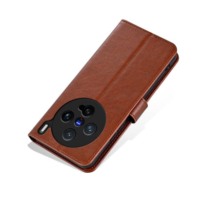 For vivo X200 Pro mini AZNS Sheepskin Texture Flip Leather Phone Case(Brown) - X200 Pro mini Cases by AZNS | Online Shopping UK | buy2fix