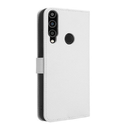 For Orbic Magic 5G R678EL Diamond Texture Leather Phone Case(White) - More Brand by buy2fix | Online Shopping UK | buy2fix