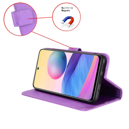 For Xiaomi Redmi K70 / K70 Pro Diamond Texture Leather Phone Case(Purple) - K70 Pro Cases by buy2fix | Online Shopping UK | buy2fix