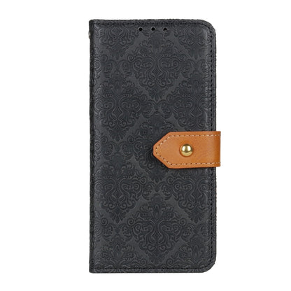 For Xiaomi 13T 5G / Redmi K60 Ultra 5G European Floral Embossed Leather Phone Case(Black) - Redmi K60 Ultra Cases by buy2fix | Online Shopping UK | buy2fix