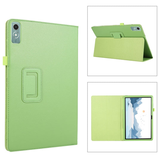 For Lenovo Xiaoxin Pad 11 2024 / M11 Litchi Texture Leather Tablet Case(Green) - Lenovo by buy2fix | Online Shopping UK | buy2fix