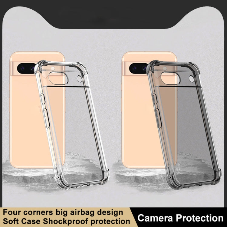 For Google Pixel 8a imak Shockproof Airbag TPU Phone Case(Transparent) - Google Cases by imak | Online Shopping UK | buy2fix