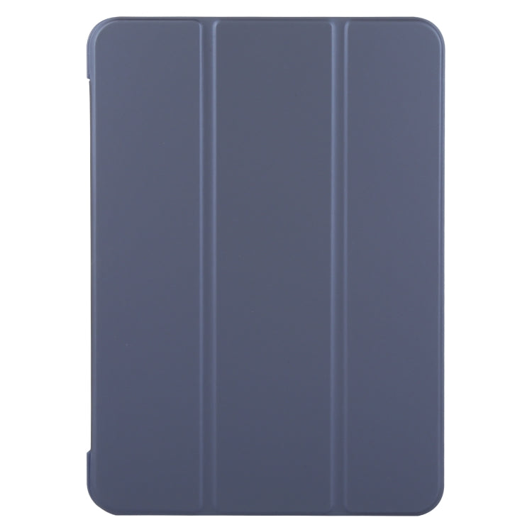 For iPad Pro 13 2024 GEBEI 3-folding Holder Shockproof Flip Leather Tablet Case(Dark Blue) - iPad Pro 13 2024 Cases by GEBEI | Online Shopping UK | buy2fix