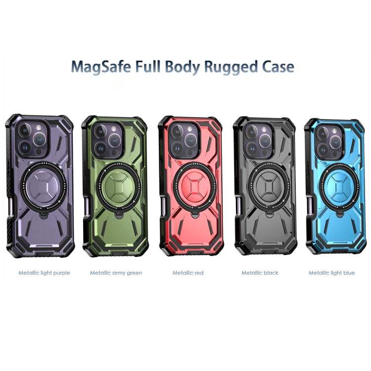 For iPhone 16 Pro Max Armor Series Holder Phone Case(Black) - iPhone 16 Pro Max Cases by buy2fix | Online Shopping UK | buy2fix