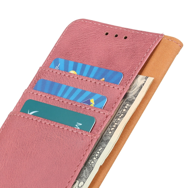 For OPPO A38 4G KHAZNEH Cowhide Texture Flip Leather Phone Case(Pink) - A38 Cases by buy2fix | Online Shopping UK | buy2fix