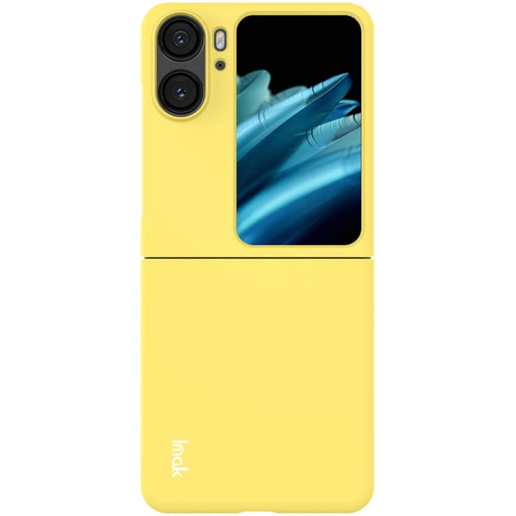 For OPPO Find N2 Flip 5G IMAK JS-2 Series Colorful PC Case(Yellow) - OPPO Cases by imak | Online Shopping UK | buy2fix