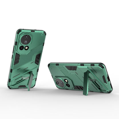 For Huawei nova 12 Pro Punk Armor 2 in 1 PC + TPU Phone Case with Holder(Green) - Huawei Cases by buy2fix | Online Shopping UK | buy2fix