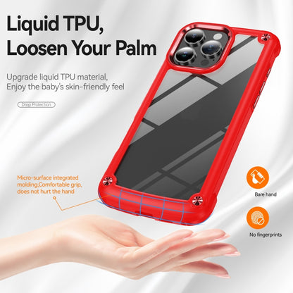 For iPhone 16 Pro TPU + PC Lens Protection Phone Case(Red) - iPhone 16 Pro Cases by buy2fix | Online Shopping UK | buy2fix