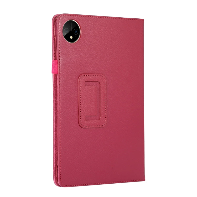 For Huawei MatePad Pro 11 2024 Litchi Texture Leather Tablet Case with Holder(Rose Red) - Huawei by buy2fix | Online Shopping UK | buy2fix