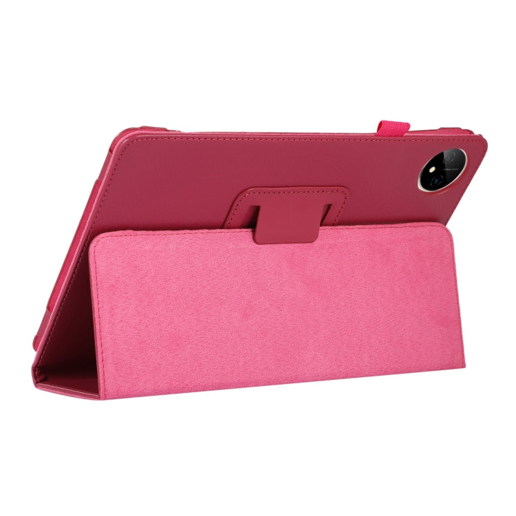 For Huawei MatePad Pro 11 2024 Litchi Texture Leather Tablet Case with Holder(Rose Red) - Huawei by buy2fix | Online Shopping UK | buy2fix