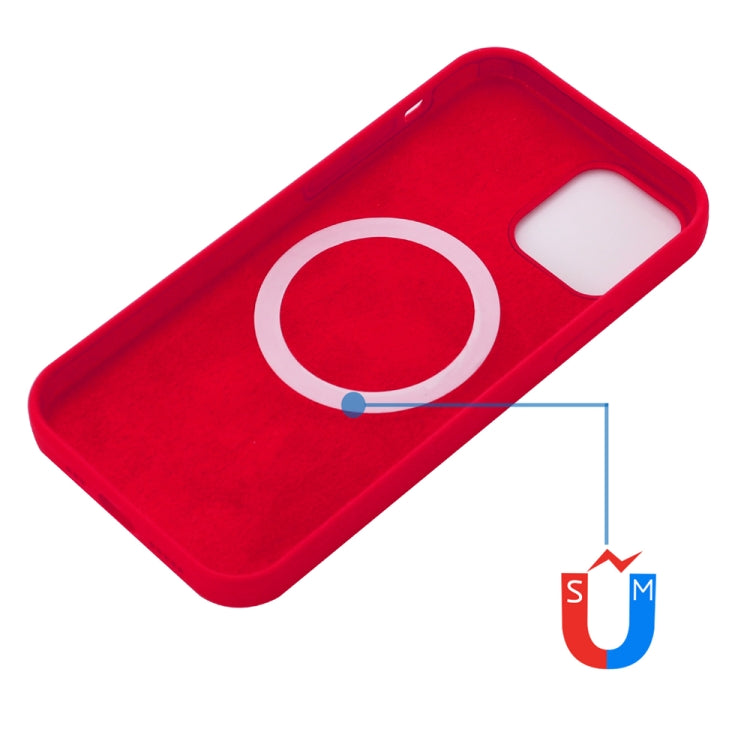 For iPhone 15 Shockproof Silicone Magsafe Phone Case(Red) - iPhone 15 Cases by buy2fix | Online Shopping UK | buy2fix