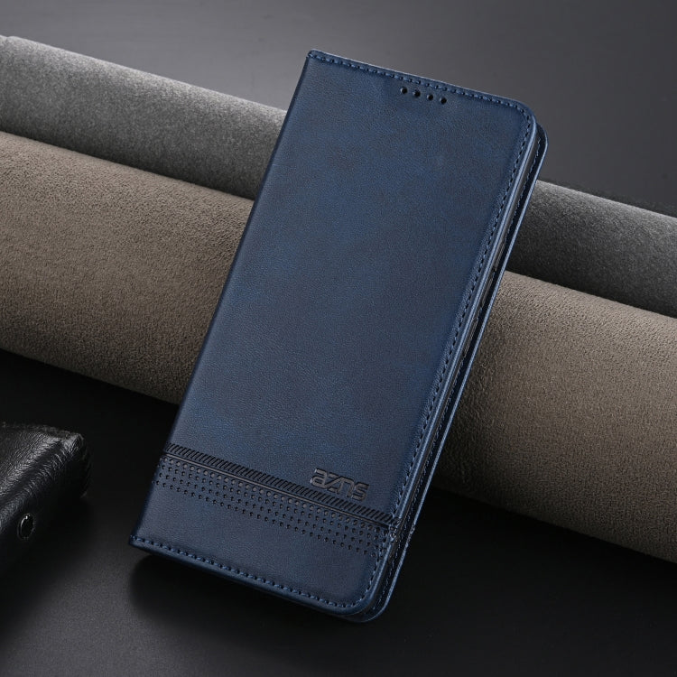 For Xiaomi Redmi K70E AZNS Magnetic Calf Texture Flip Leather Phone Case(Dark Blue) - K70E Cases by AZNS | Online Shopping UK | buy2fix