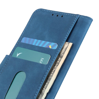 For iPhone SE 2024 KHAZNEH Retro Texture Leather Phone Case(Blue) - More iPhone Cases by buy2fix | Online Shopping UK | buy2fix