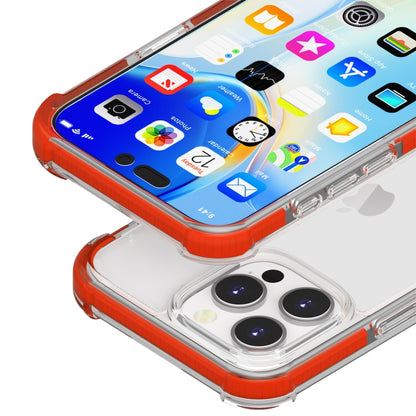 For iPhone 16 Pro Four-corner Shockproof TPU + Acrylic Phone Case(Red) - iPhone 16 Pro Cases by buy2fix | Online Shopping UK | buy2fix