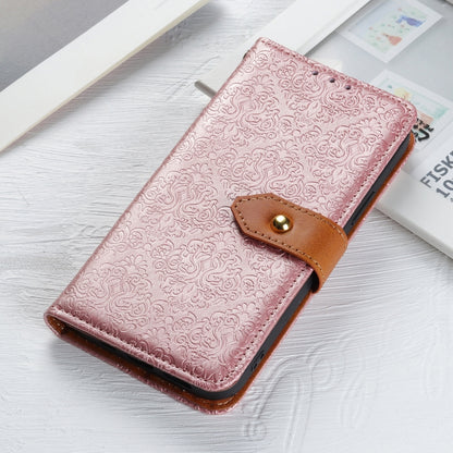 For iPhone SE 2024 European Floral Embossed Leather Phone Case(Pink) - More iPhone Cases by buy2fix | Online Shopping UK | buy2fix