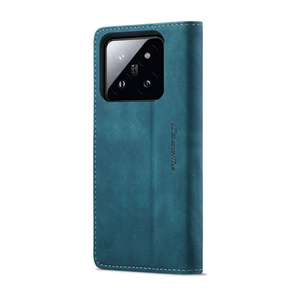 For Xiaomi 14 Pro CaseMe 013 Multifunctional Horizontal Flip Leather Phone Case(Blue) - 14 Pro Cases by CaseMe | Online Shopping UK | buy2fix