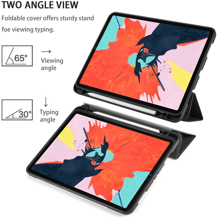 For iPad Pro 11 (2020) DG.MING See Series Horizontal Flip Leather Tablet Case ，with Holder & Pen Tray(Black) - iPad Pro 11 (2020) Cases by DG.MING | Online Shopping UK | buy2fix