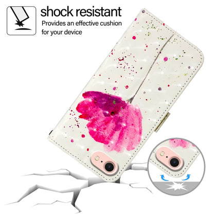 For iPhone SE 2024 3D Painting Horizontal Flip Leather Phone Case(Flower) - More iPhone Cases by buy2fix | Online Shopping UK | buy2fix