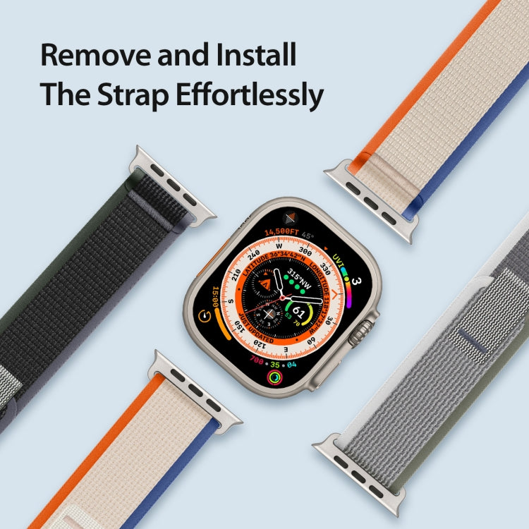 For Apple Watch 3 42mm DUX DUCIS YJ Series Nylon Watch Band(Orange Beige) - Watch Bands by DUX DUCIS | Online Shopping UK | buy2fix