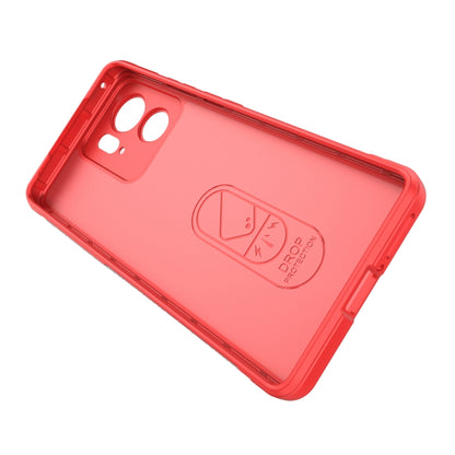 For Motorola Edge 40 5G Magic Shield TPU + Flannel Phone Case(Dark Grey) - Motorola Cases by buy2fix | Online Shopping UK | buy2fix