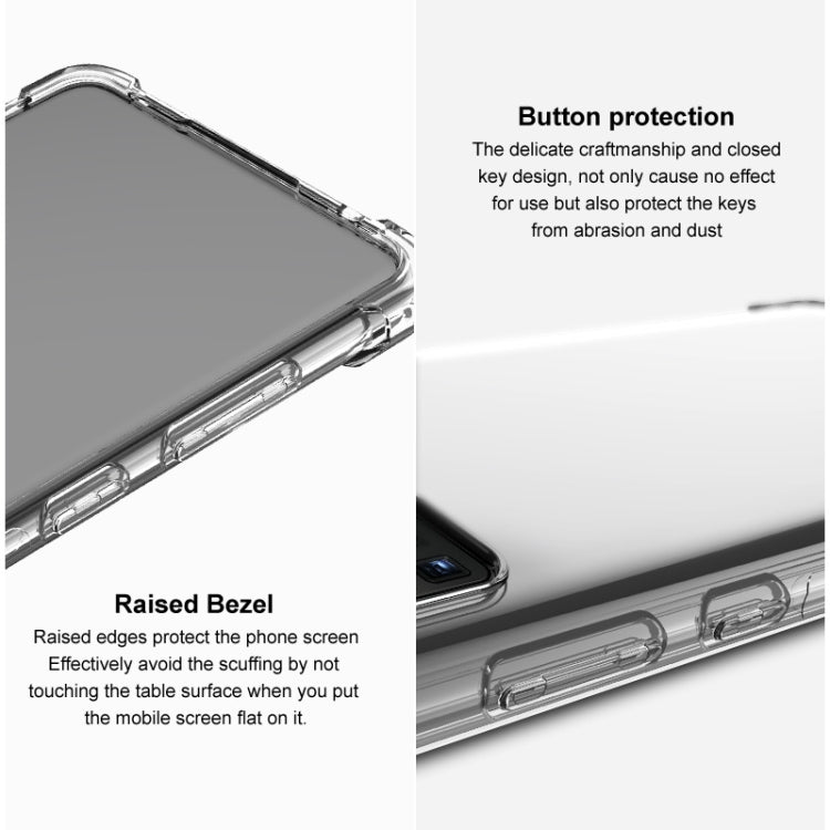 For Huawei Pura 70 Pro / 70 Pro+ imak Shockproof Airbag TPU Phone Case(Transparent Black) - Huawei Cases by imak | Online Shopping UK | buy2fix