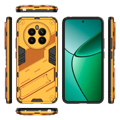 For Realme 12+ 5G Global Punk Armor 2 in 1 PC + TPU Phone Case with Holder(Orange) - Realme Cases by buy2fix | Online Shopping UK | buy2fix