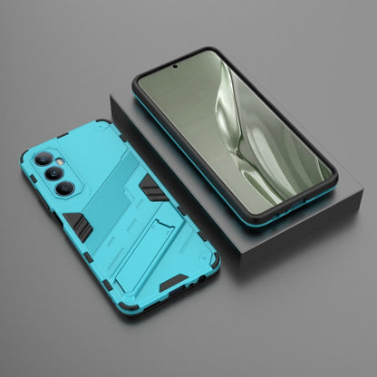 For Realme C65 4G Global Punk Armor 2 in 1 PC + TPU Phone Case with Holder(Blue) - Realme Cases by buy2fix | Online Shopping UK | buy2fix