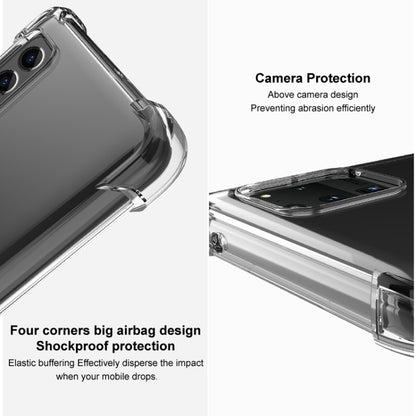 For iPhone 15 imak Shockproof Airbag TPU Phone Case(Transparent Black) - iPhone 15 Cases by imak | Online Shopping UK | buy2fix