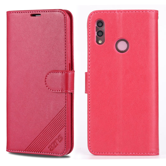 For Huawei Honor 10 Lite AZNS Sheepskin Texture Horizontal Flip Leather Case with Holder & Card Slots & Wallet(Red) - Honor Cases by AZNS | Online Shopping UK | buy2fix