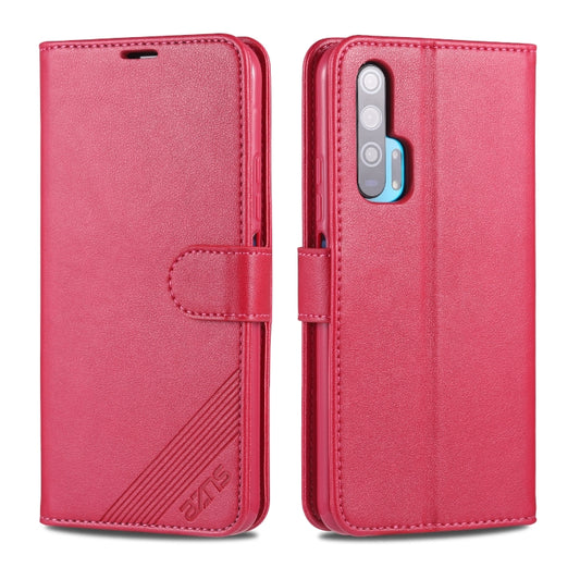 For Huawei Honor 20 Pro AZNS Sheepskin Texture Horizontal Flip Leather Case with Holder & Card Slots & Wallet(Red) - Honor Cases by AZNS | Online Shopping UK | buy2fix