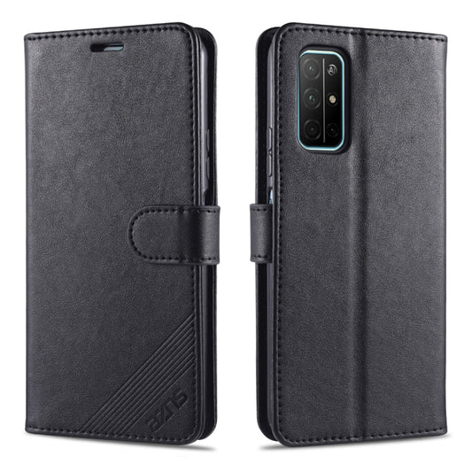 For Huawei Honor 30S AZNS Sheepskin Texture Horizontal Flip Leather Case with Holder & Card Slots & Wallet(Black) - Honor Cases by AZNS | Online Shopping UK | buy2fix