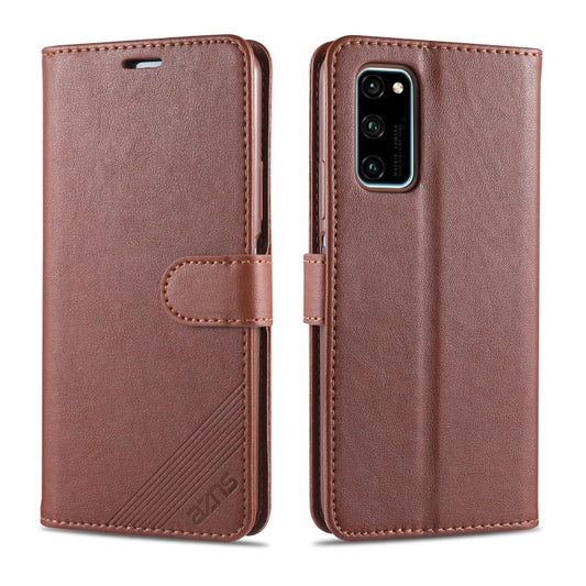 For Huawei Honor V30 AZNS Sheepskin Texture Horizontal Flip Leather Case with Holder & Card Slots & Wallet(Brown) - Honor Cases by AZNS | Online Shopping UK | buy2fix